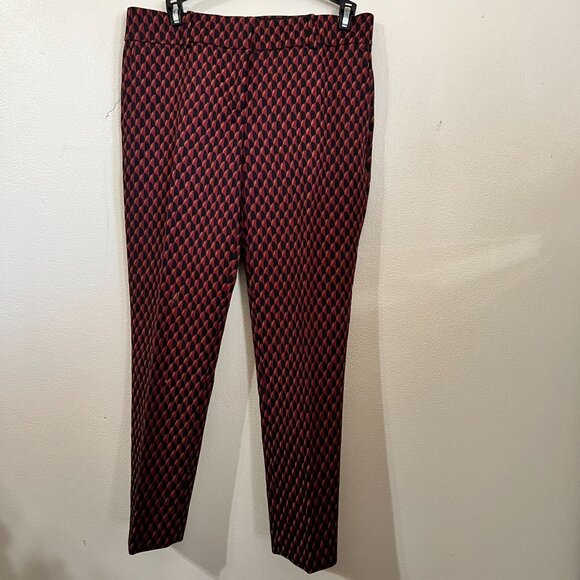 Ann Taylor Devin Fit Ankle Burgundy size 4P - Picture 1 of 9